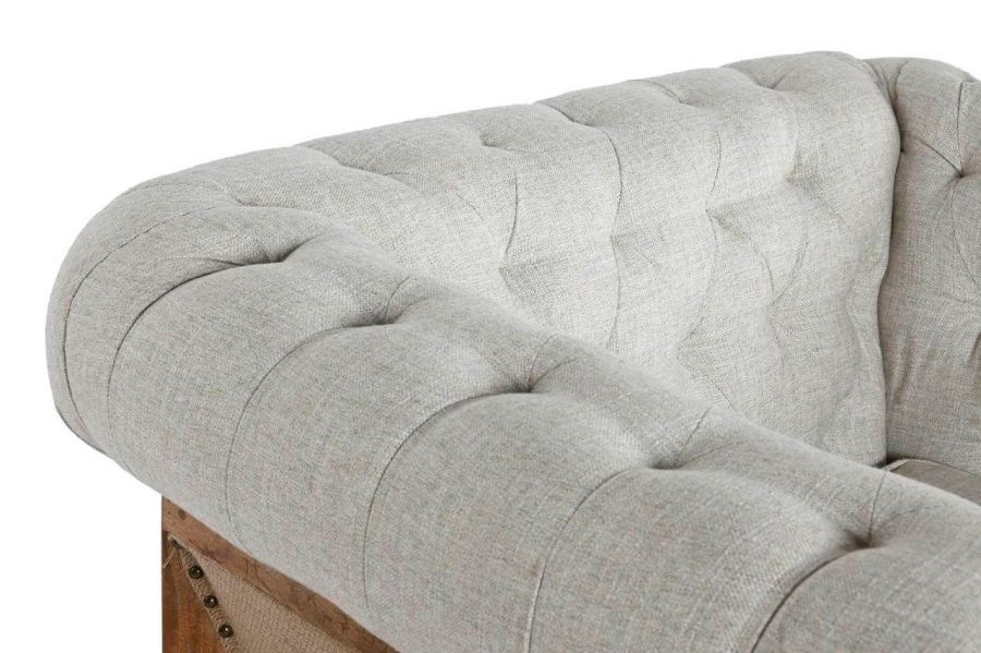 Sofa Fotel Chesterfield Luxury z drewna mango