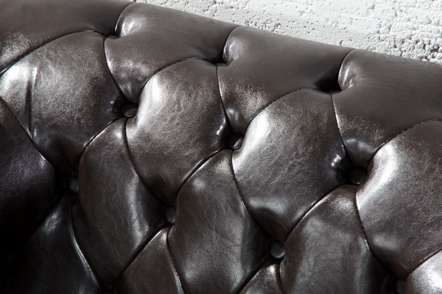 Sofa Fotel Chesterfield Oxford 1 coffee  - Invicta Interior
