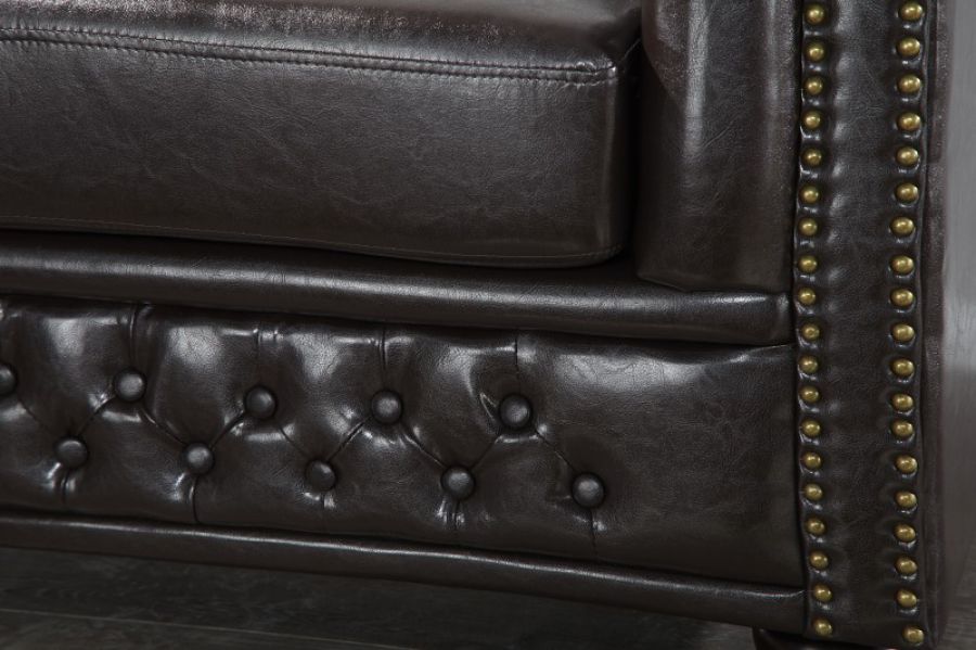 Sofa Fotel Chesterfield Oxford 1 coffee  - Invicta Interior