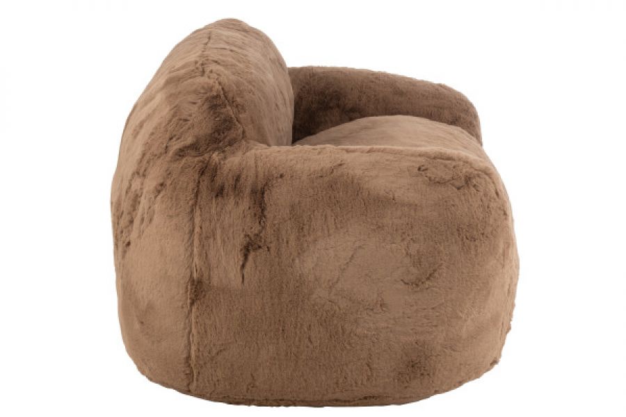 Sofa futrzana Bear Cloud brązowa taupe premium