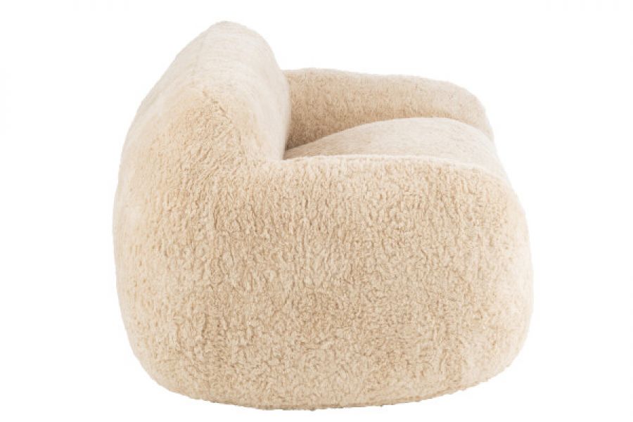 Sofa futrzana Bear Cloud creme beżowa premium