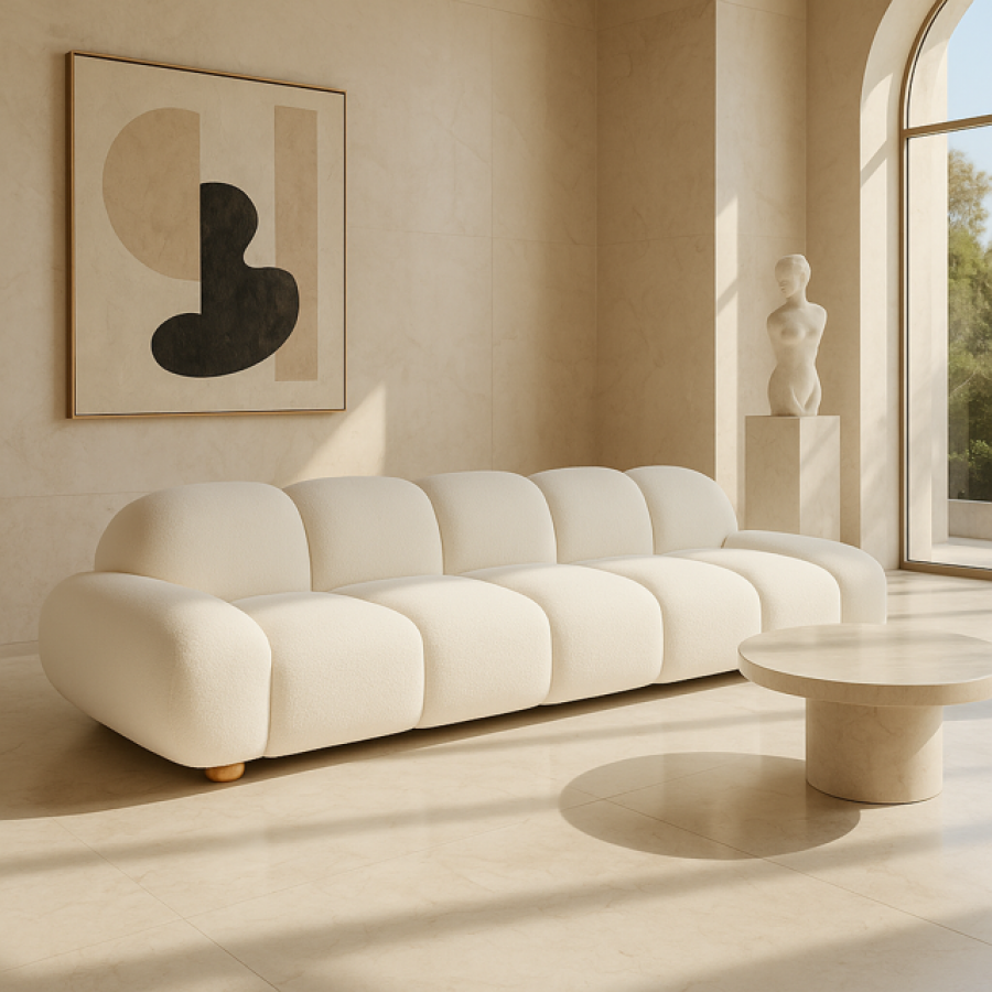 Sofa Future Cloud boucle biała - Item International