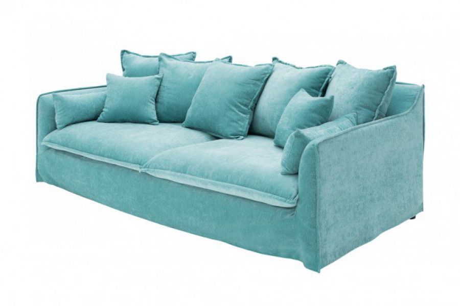 Sofa Heaven aqua aksamitna  - Invicta Interior