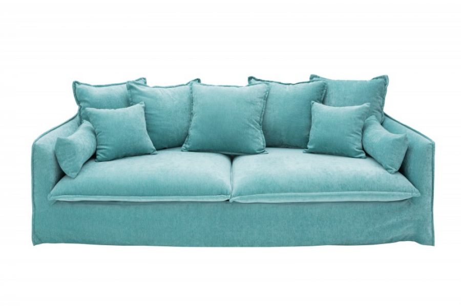 Sofa Heaven aqua aksamitna  - Invicta Interior