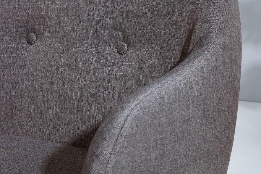 Sofa Ławka Scandinavia ciemnoszara  - Invicta Interior