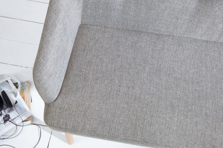 Sofa Ławka Scandinavia szara  - Invicta Interior