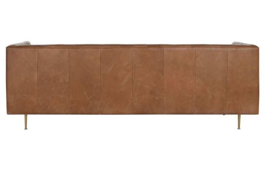 Sofa Lujo luxury skórzana brązowa  - Item International