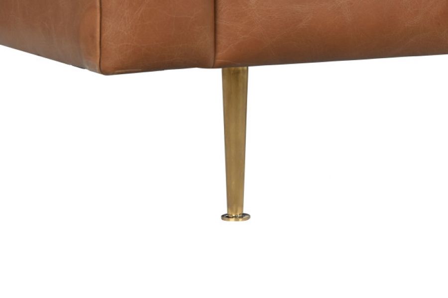 Sofa Lujo luxury skórzana brązowa  - Item International
