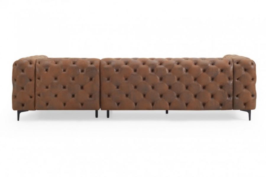Sofa Narożnik Chesterfield Modern Barock antyczny brązowy  - Invicta Interior