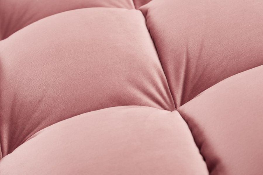 Sofa Narożnik Cozy Velvet aksamitny różowy - Invicta Interior