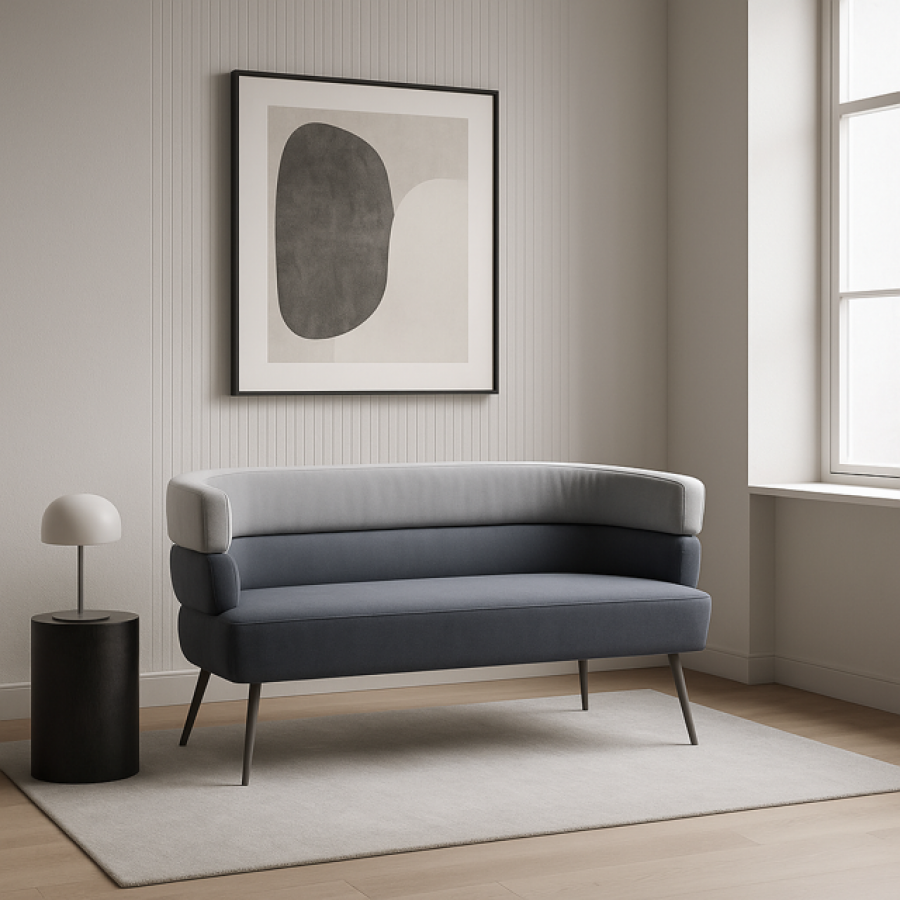 Sofa Retro blue niebieska - Inart