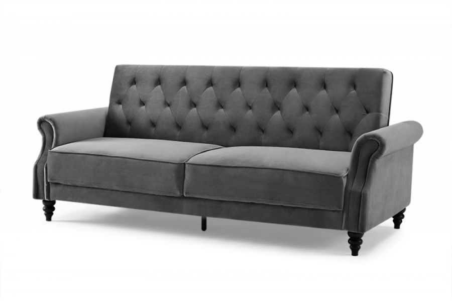 Sofa rozkładana Maison Belle II 220 cm szara   - Invicta Interior