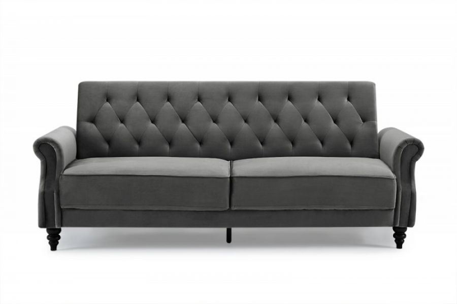 Sofa rozkładana Maison Belle II 220 cm szara   - Invicta Interior