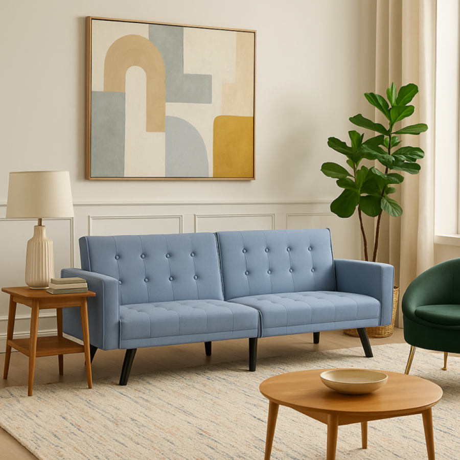 Sofa rozkładana Milano niebieska - Item International