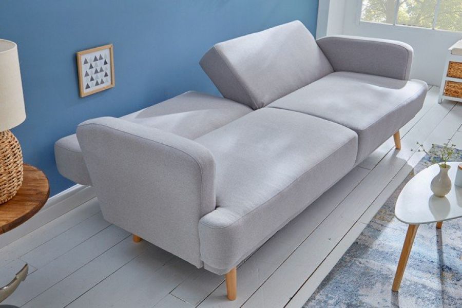 Sofa rozkładana Studio szara - Invicta Interior