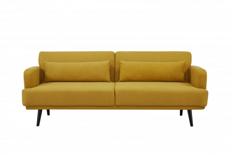 Sofa rozkładana Studio żółta musztardowa - Invicta Interior