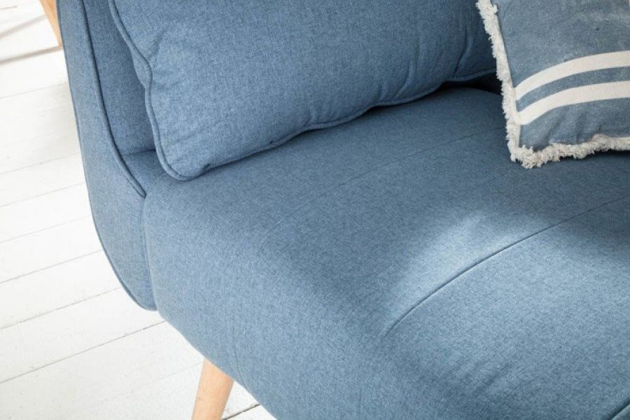 Sofa rozkładana Wersalka Divani niebieska - Invicta Interior