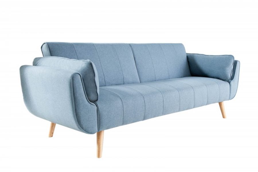 Sofa rozkładana Wersalka Divani niebieska - Invicta Interior