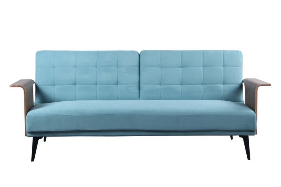 Sofa rozkładana wersalka Extravaganza niebiesko-miętowa - Item International