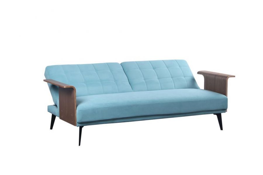 Sofa rozkładana wersalka Extravaganza niebiesko-miętowa - Item International