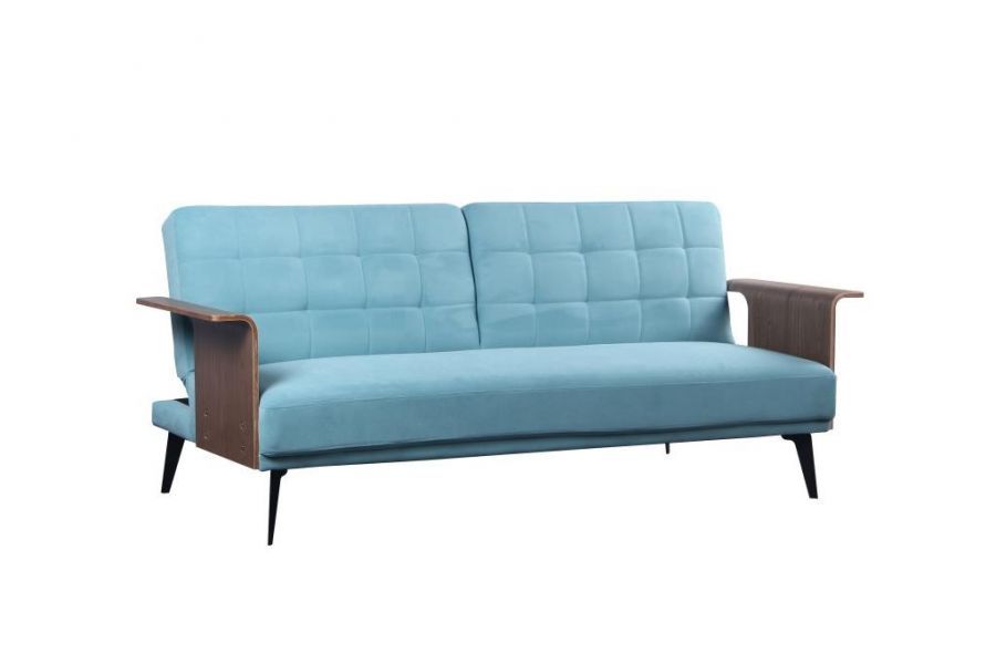 Sofa rozkładana wersalka Extravaganza niebiesko-miętowa - Item International