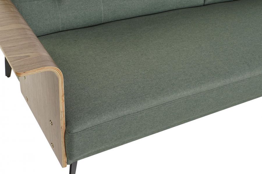 Sofa rozkładana wersalka Extravaganza zielona retro
