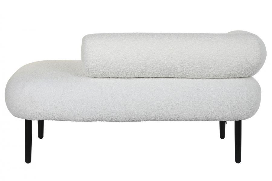 Sofa szezlong Teddy future boucle biała