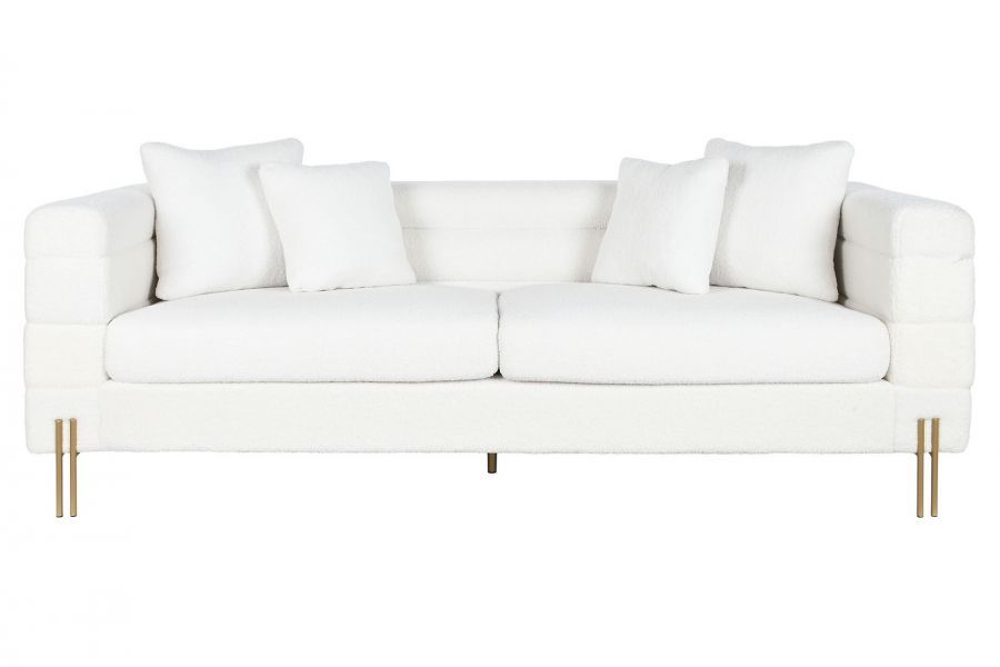 Sofa Teddy future boucle biała 205 cm 