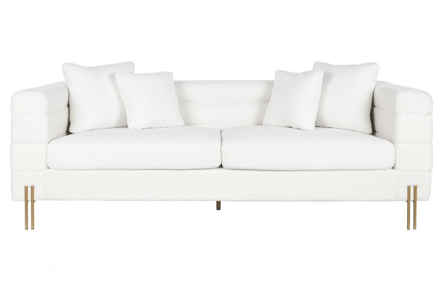 kat.II Sofa Teddy future boucle biała 205 cm - ekspozycyjna