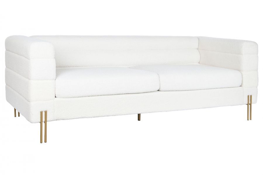 kat.II Sofa Teddy future boucle biała 205 cm - ekspozycyjna