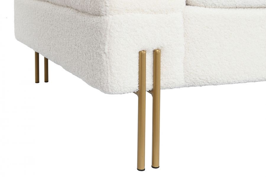 kat.II Sofa Teddy future boucle biała 205 cm - ekspozycyjna