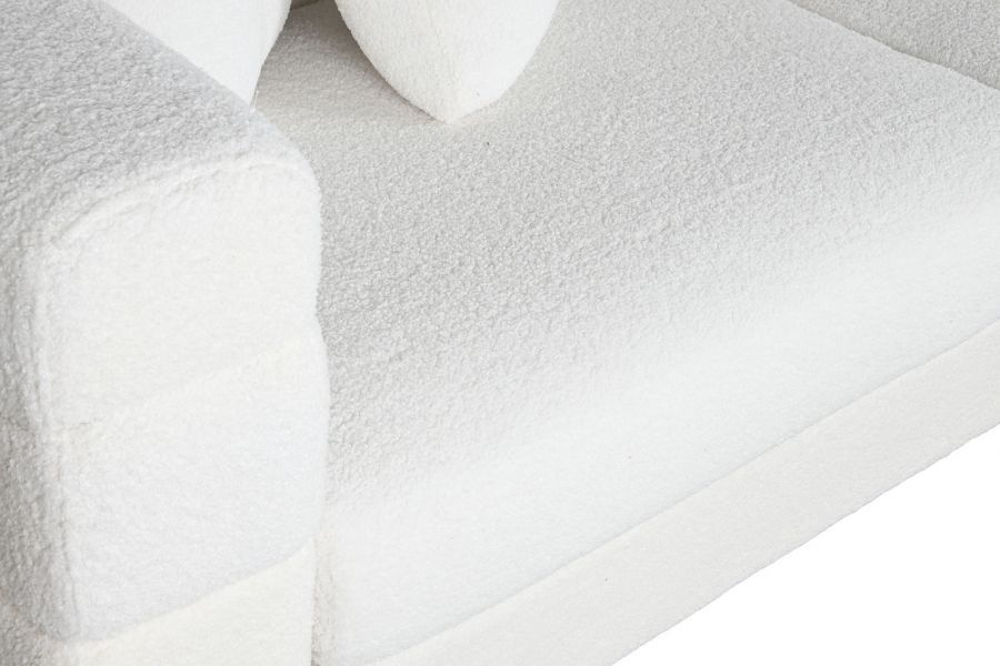 kat.II Sofa Teddy future boucle biała 205 cm - ekspozycyjna