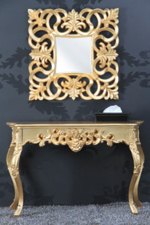 Lustro Italian Baroque Venice złote  - Invicta Interior