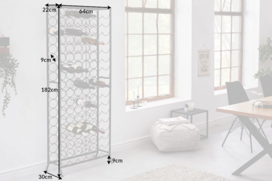 Stojak na wino Storage 180cm - Invicta Interior