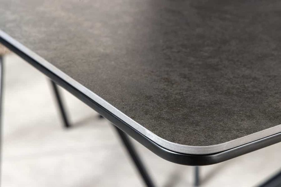 Stół Alpine rozkładany 160-200 cm ceramiczny marmur antracytowy - Invicta Interior