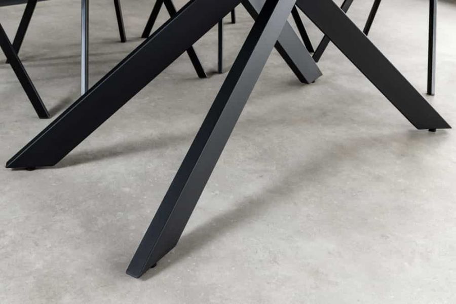 Stół Alpine rozkładany 160-200 cm ceramiczny marmur antracytowy - Invicta Interior