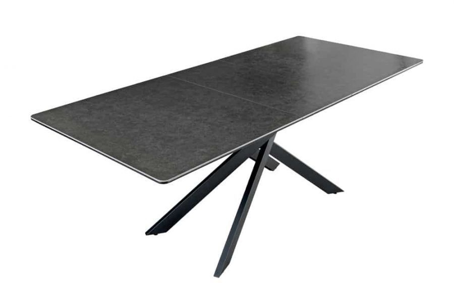 Stół Alpine rozkładany 160-200 cm ceramiczny marmur antracytowy - Invicta Interior