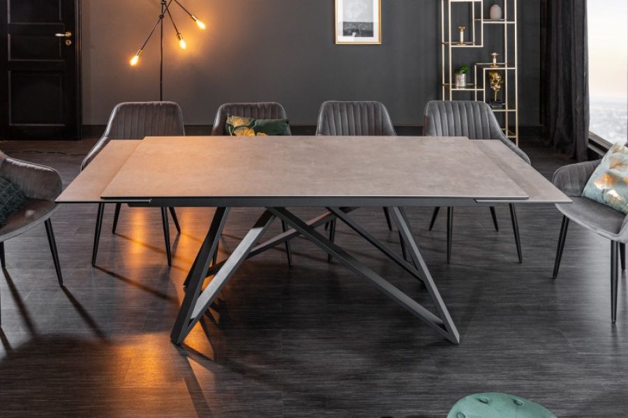  Stół Atlas rozkładany 180-220-260 cm ceramiczny beton - Invicta Interior