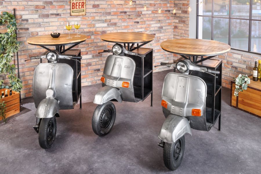 Stół barowy barek Scooter 115 cm Upcycling - Item International