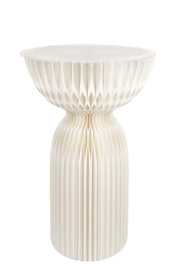 Stół barowy papierowy składany Off biały