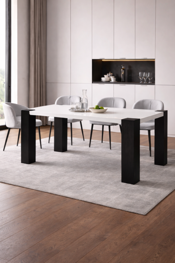 Stół Big Blanc czarny & biały