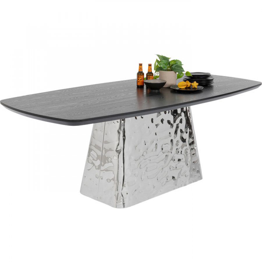 Stół Caldera srebrny chrom - Kare Design