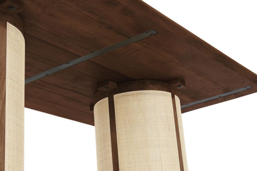 Stół Capri drewno mango rattan 200 cm - Item International