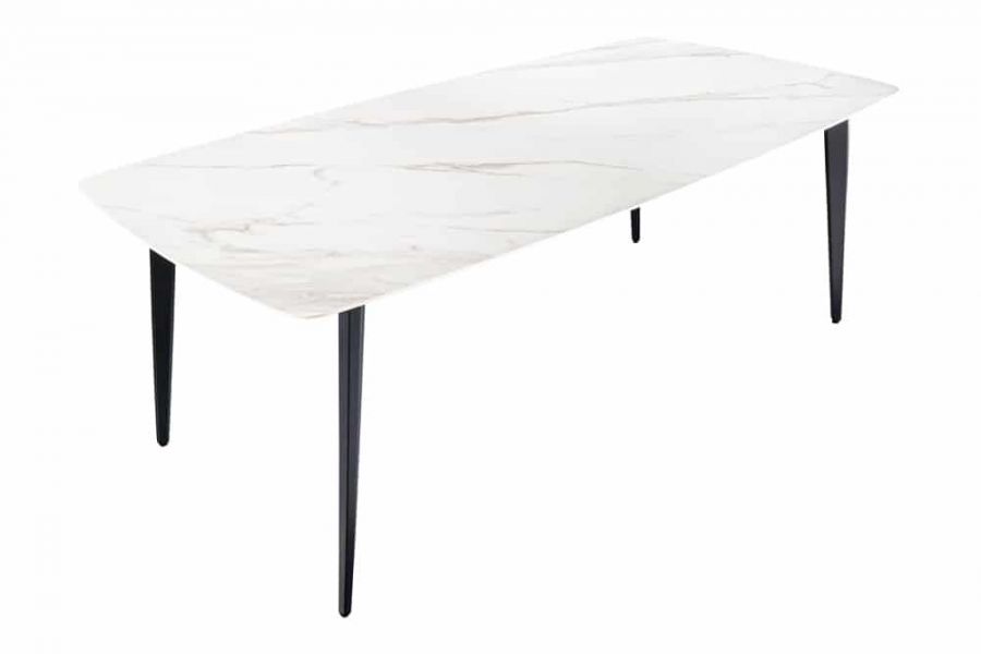 Stół ceramiczny Milano 180 cm biały marmur  - Invicta Interior