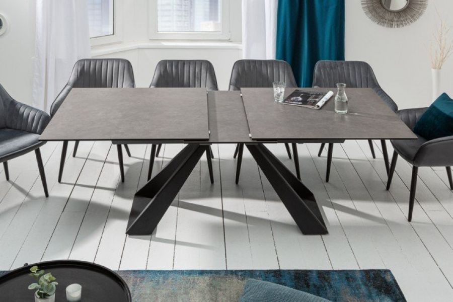 Stół Concord rozkładany 180-230cm ceramiczny antracyt - Invicta Interior
