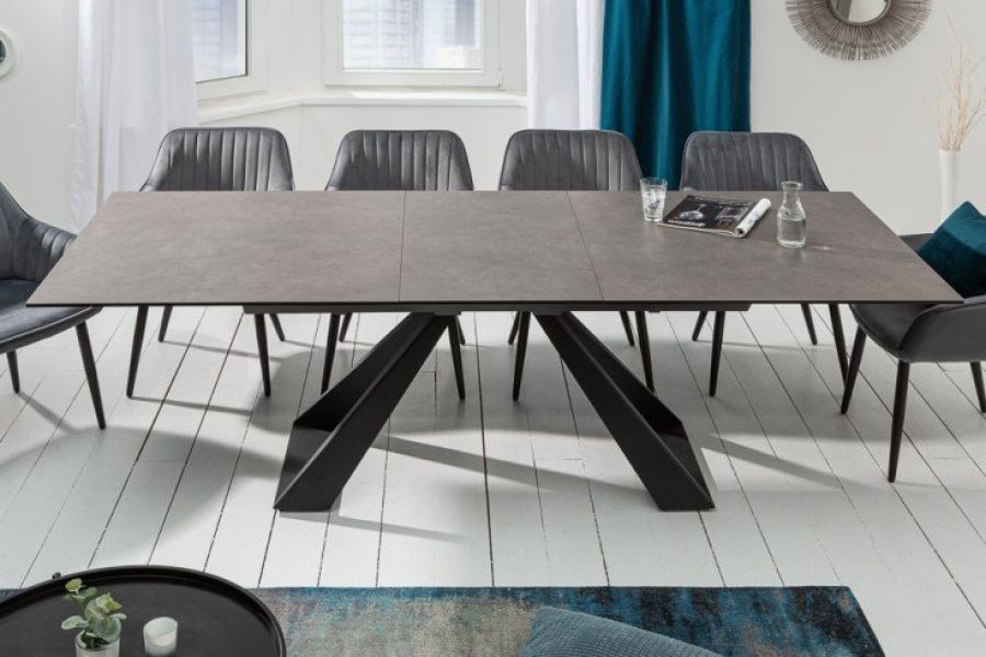 Stół Concord rozkładany 180-230cm ceramiczny antracyt - Invicta Interior