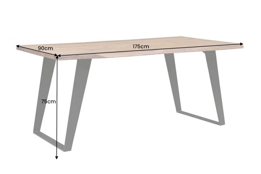 Stół drewniany Organic Artwork 175 cm - Invicta Interior