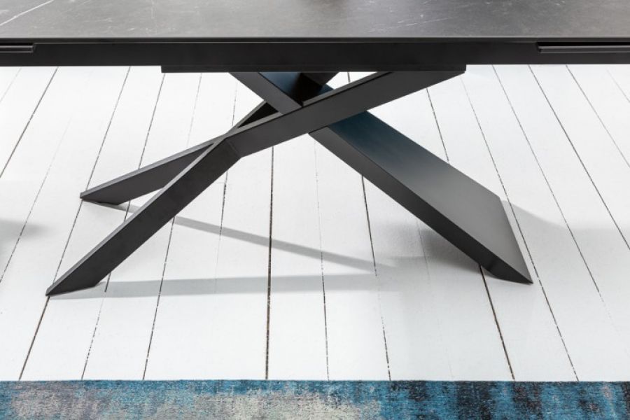 Stół Euphoria rozkładany 180-220-260 cm ceramiczny grafit  - Invicta Interior