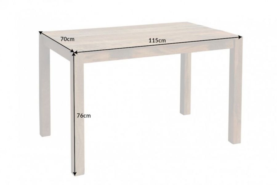 Stół Finca 115cm drewniany - Invicta Interior