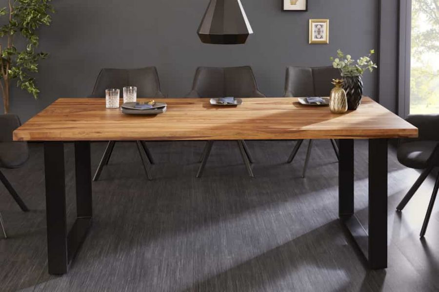 Stół Iron Craft 160 cm drewniany sheesham - Invicta Interior